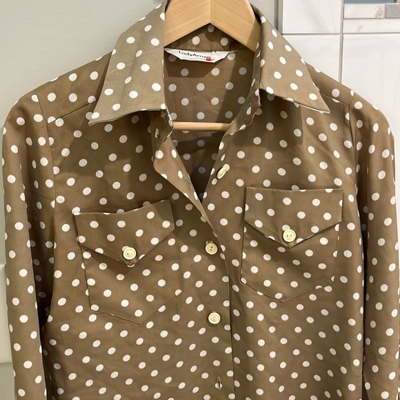 Vintage 70’s polka dot blouse - Picture 2 of 8
